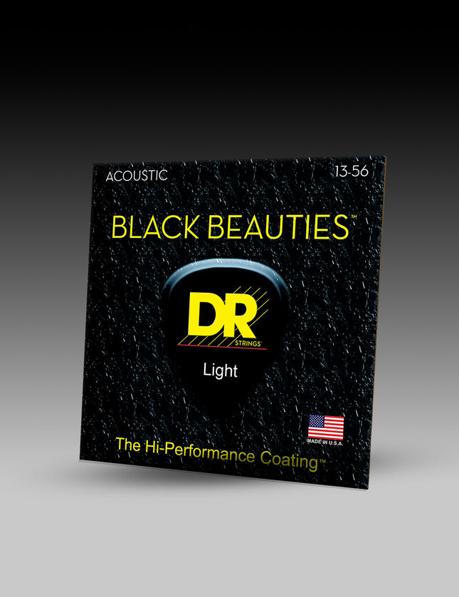Black Beauties™ Black Colored Acoustic Guitar Strings