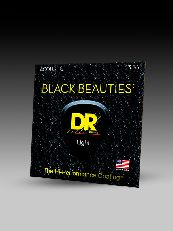 Black Beauties™ Black Colored Acoustic Guitar Strings