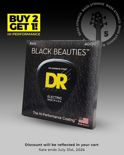 Black Beauties™ 5-String Bass Set