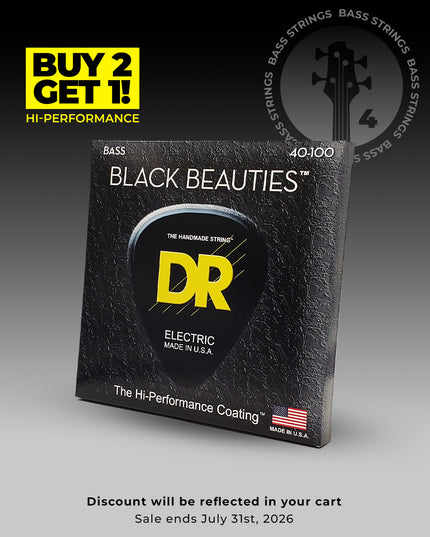 Black Beauties™ 4-String Bass Set