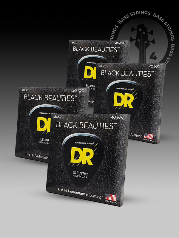 Black Beauties™ 4-String Bass 4-Pack