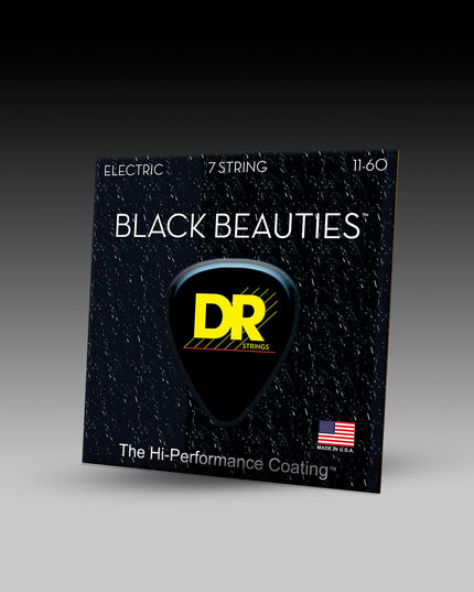 Black Beauties™ Black Colored 7-String Electric Guitar Set