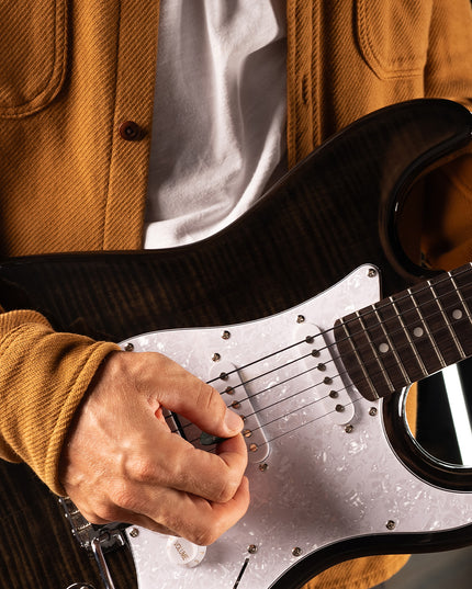 Black Beauties™ Black Colored 6-String Electric Guitar Set