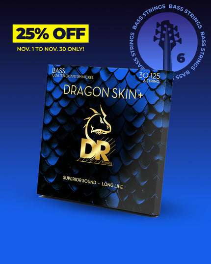 Dragon Skin+™ Quantum Nickel 6-String Bass Set