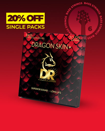 Dragon Skin+™ Stainless Steel 6-String Bass Set