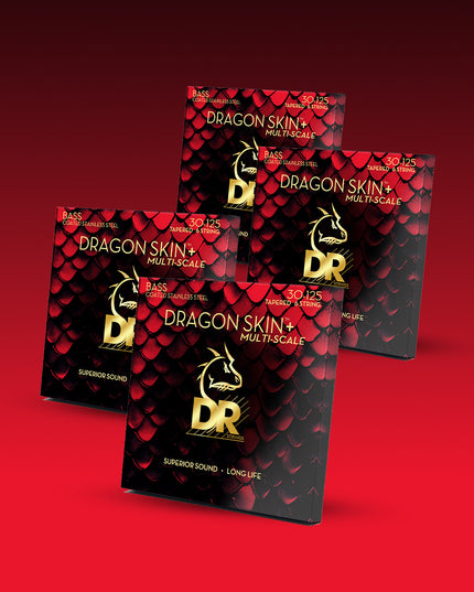 Dragon Skin+™ Stainless Steel 6-String Bass Set