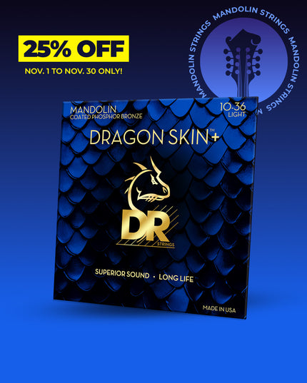 Dragon Skin+™ Phosphor Bronze Mandolin Strings