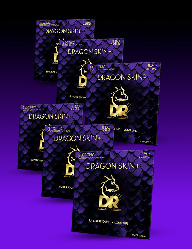 Dragon Skin+™ Quantum Nickel 8-String Electric Guitar Set