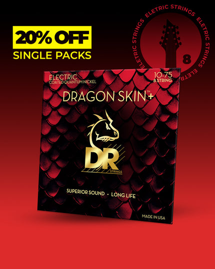 Dragon Skin+™ Quantum Nickel 8-String Electric Guitar Set