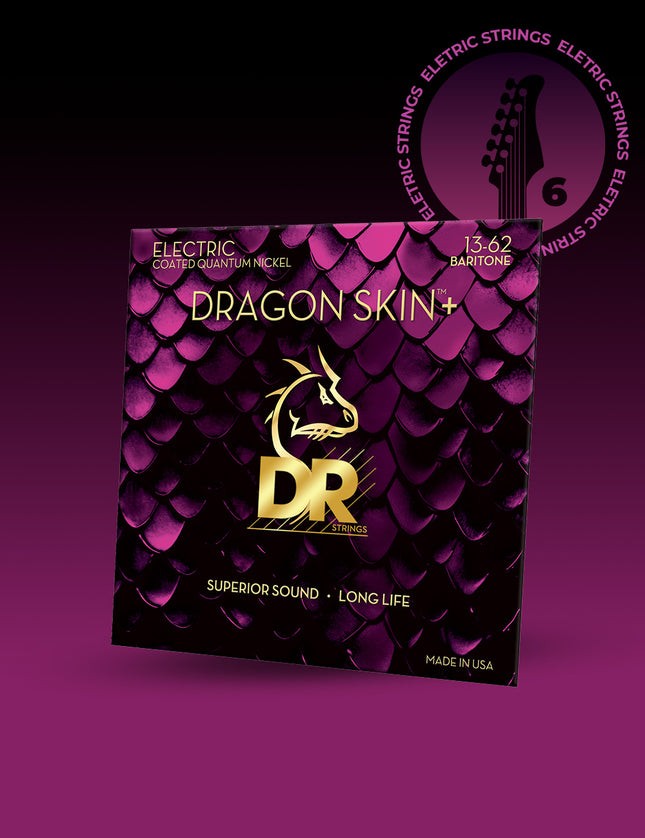 Dragon Skin+™ Quantum Nickel Baritone Electric Guitar Strings