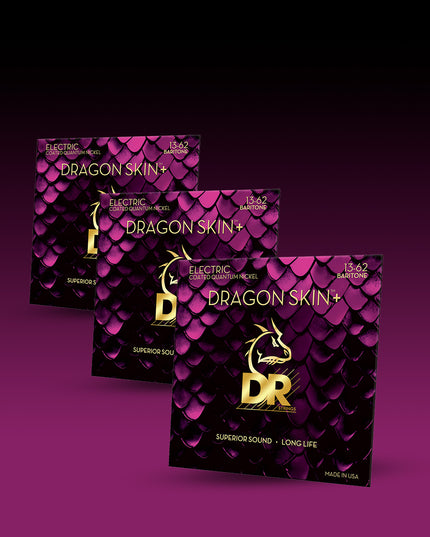 Dragon Skin+™ Quantum Nickel Baritone Electric Guitar Strings