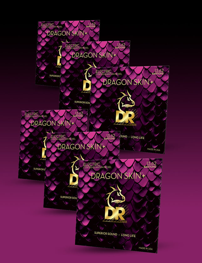 Dragon Skin+™ Quantum Nickel Baritone Electric Guitar Strings