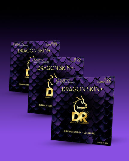 Dragon Skin+™ 80/20 Bronze Acoustic Guitar Strings
