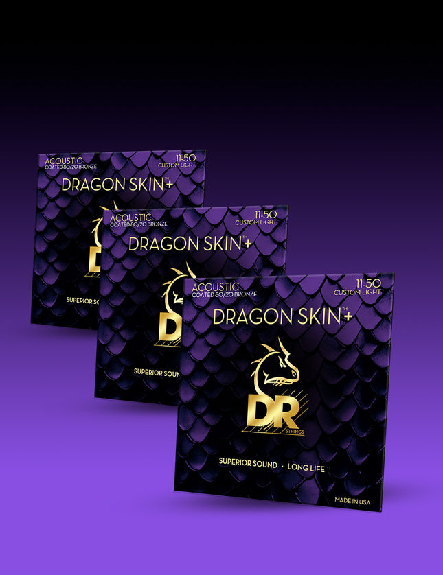 Dragon Skin+™ 80/20 Bronze Acoustic Guitar Strings