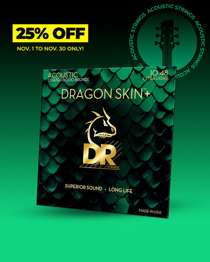 Dragon Skin+™ 80/20 Bronze Acoustic Guitar Strings