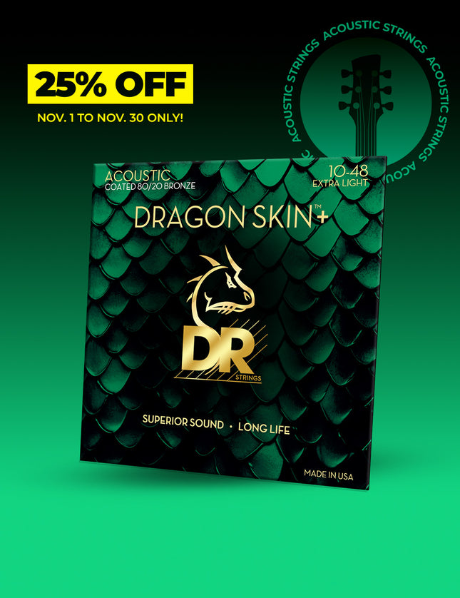 Dragon Skin+™ 80/20 Bronze Acoustic Guitar Strings