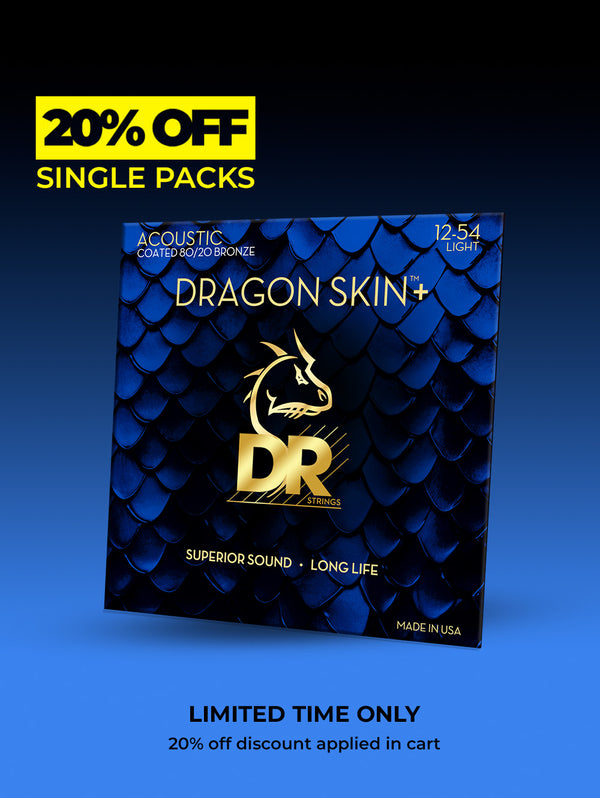 Dragon Skin+™ 80/20 Bronze Acoustic Strings