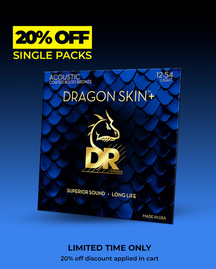 Dragon Skin+™ 80/20 Bronze Acoustic Guitar Strings