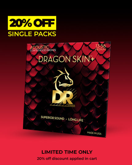 Dragon Skin+™ 80/20 Bronze Acoustic Guitar Strings