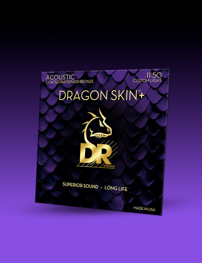 Dragon Skin+™ Phosphor Bronze Acoustic Guitar Strings