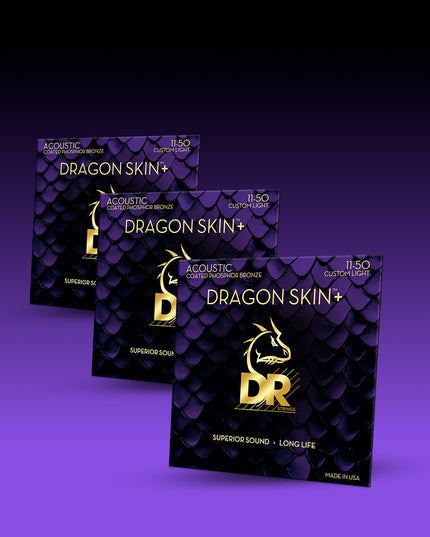 Dragon Skin+™ Phosphor Bronze Acoustic Guitar Strings