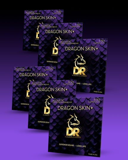 Dragon Skin+™ Phosphor Bronze Acoustic Guitar Strings