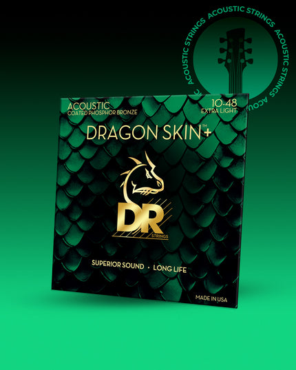 Dragon Skin+™ Phosphor Bronze Acoustic Guitar Strings