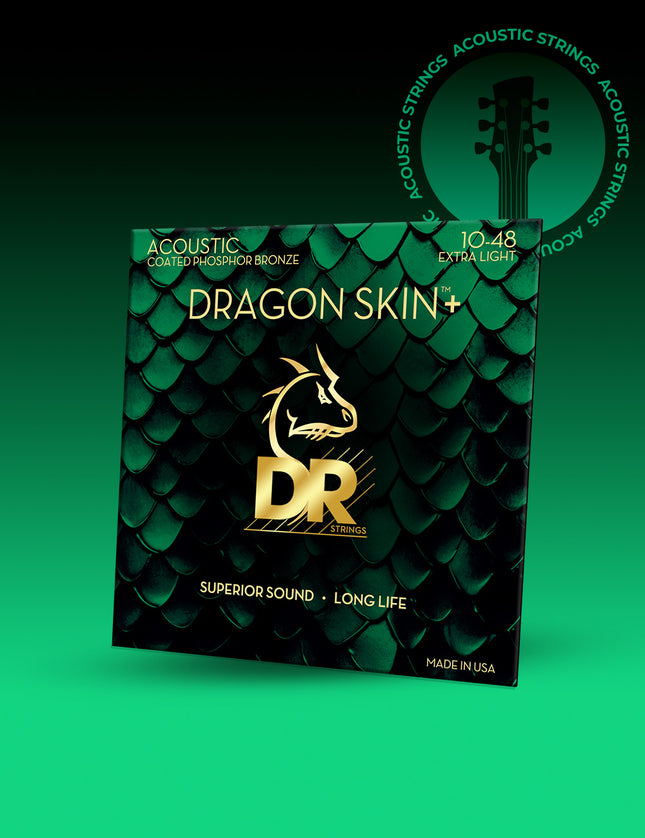 Dragon Skin+™ Phosphor Bronze Acoustic Guitar Strings