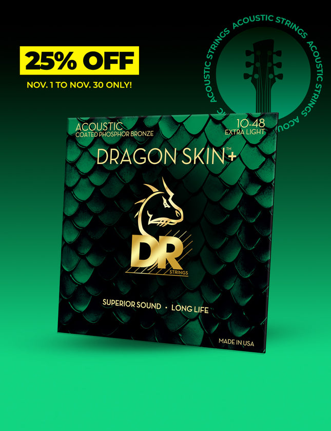 Dragon Skin+™ Phosphor Bronze Acoustic Guitar Strings