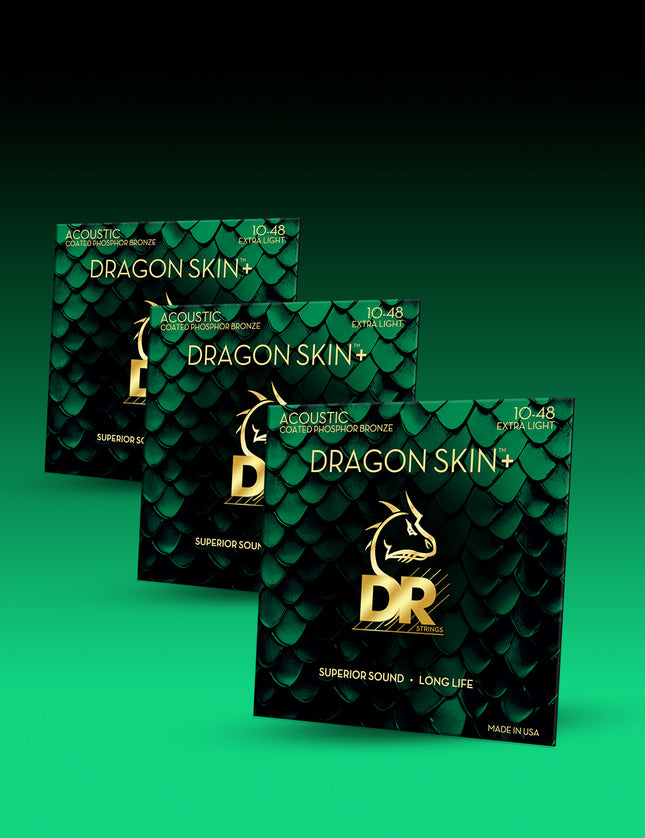 Dragon Skin+™ Phosphor Bronze Acoustic Guitar Strings