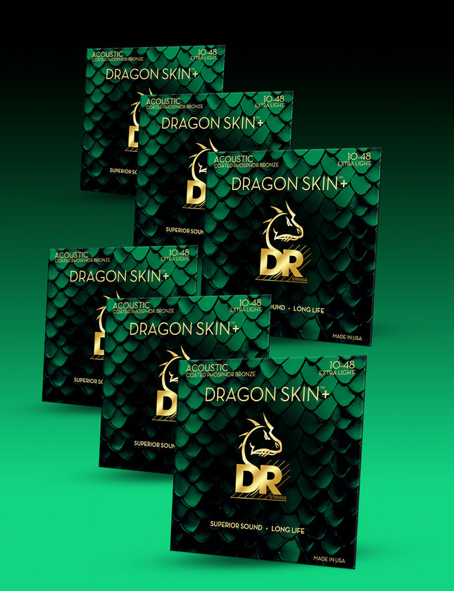 Dragon Skin+™ Phosphor Bronze Acoustic Guitar Strings