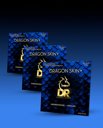 Dragon Skin+™ Phosphor Bronze Acoustic Guitar Strings