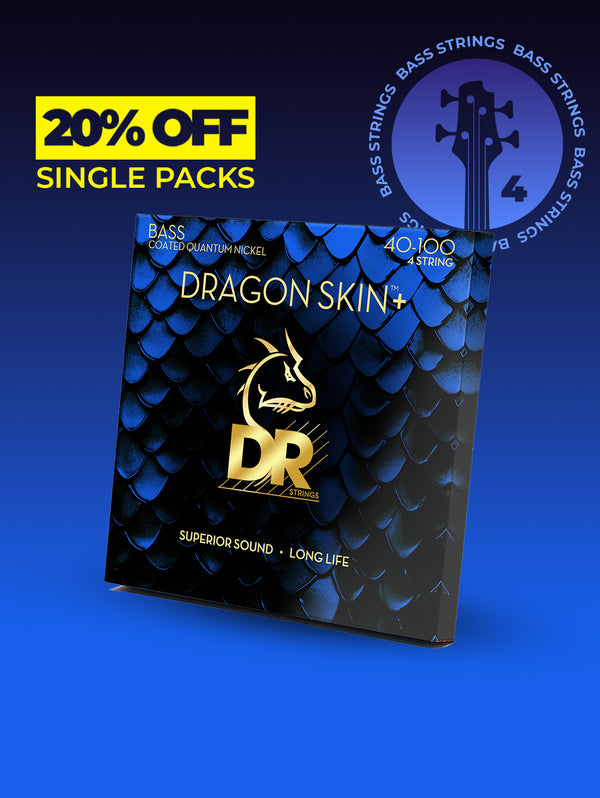 Dragon Skin+™ Quantum Nickel 4-String Bass Set