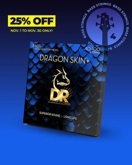 Dragon Skin+™ Quantum Nickel 4-String Bass Set