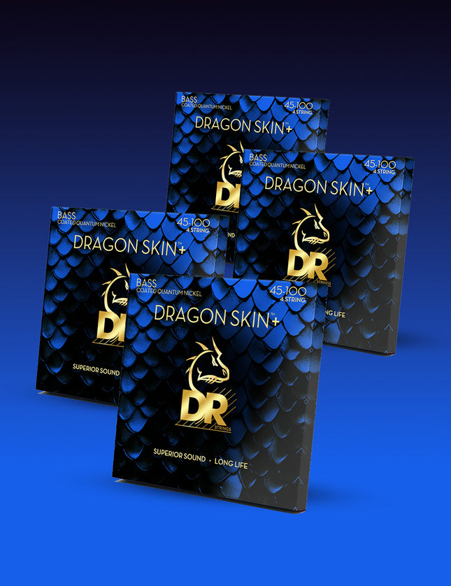 Dragon Skin+™ Quantum Nickel 4-String Bass Set