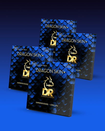 Dragon Skin+™ Quantum Nickel 4-String Bass Set