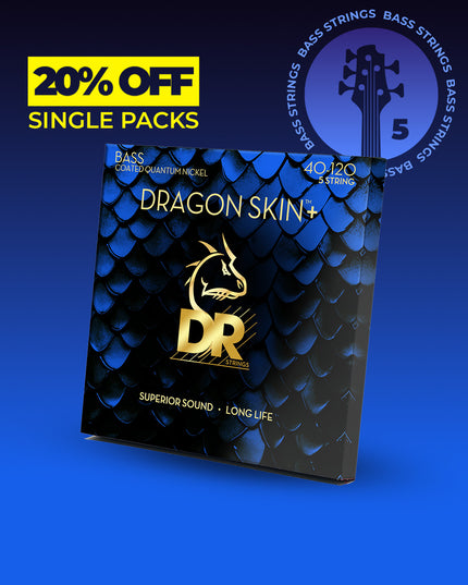 Dragon Skin+™ Quantum Nickel 5-String Bass Set