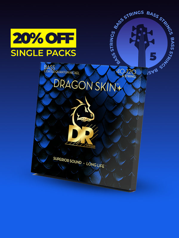 Dragon Skin+™ Quantum Nickel 5-String Bass Set