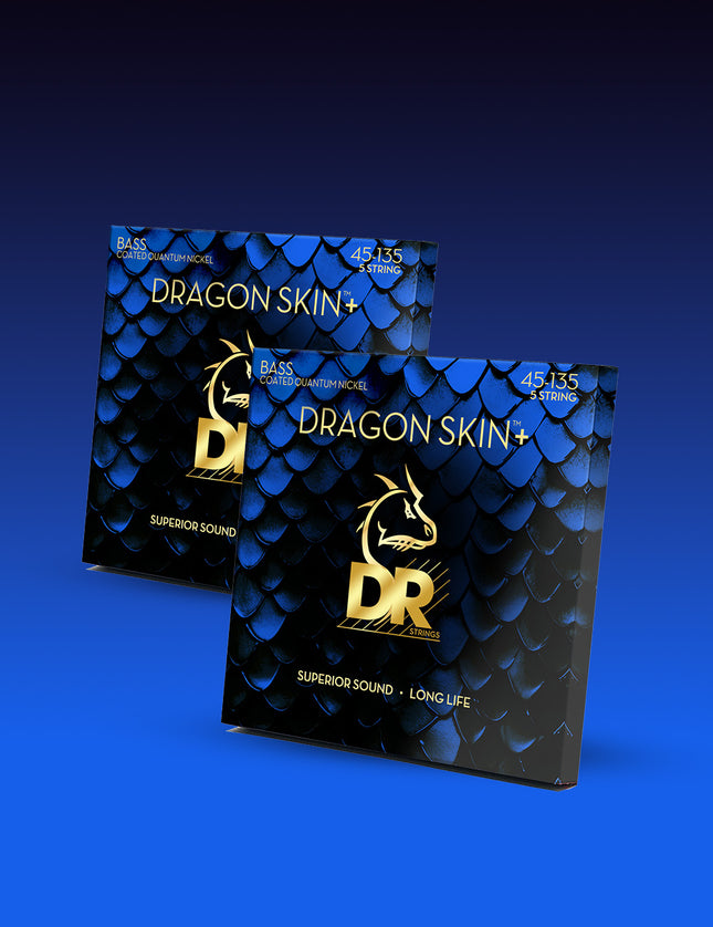 Dragon Skin+™ Quantum Nickel 5-String Bass Set