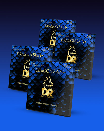 Dragon Skin+™ Quantum Nickel 5-String Bass Set