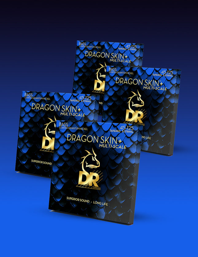 Dragon Skin+™ Quantum Nickel 5-String Bass Set