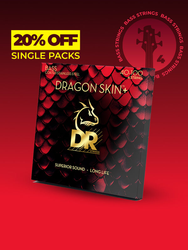 Dragon Skin+™ Stainless Steel 4-String Bass Set