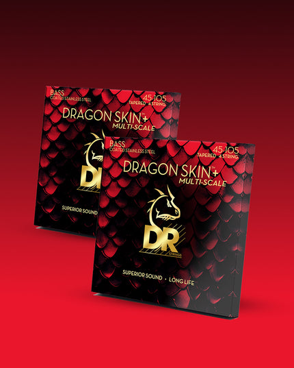 Dragon Skin+™ Stainless Steel 4-String Bass Set