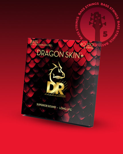 Dragon Skin+™ Stainless Steel 5-String Bass Set