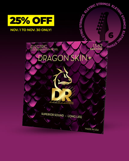 Dragon Skin+™ Quantum Nickel Baritone Electric Guitar Strings