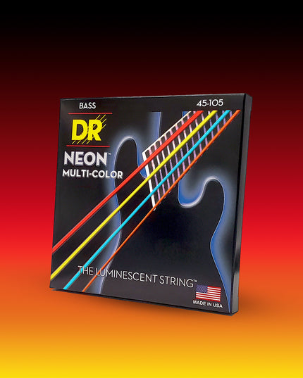 Hi-Def NEON™ Multi-Color Color Coated 4-String Bass Set