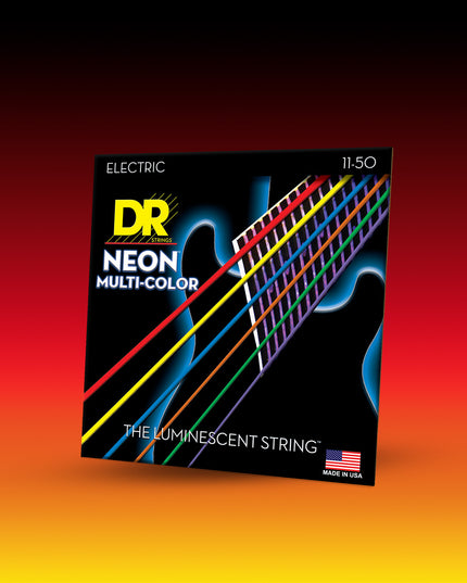 Hi-Def Neon™ Multicolor Colored 6-String Electric Guitar Set