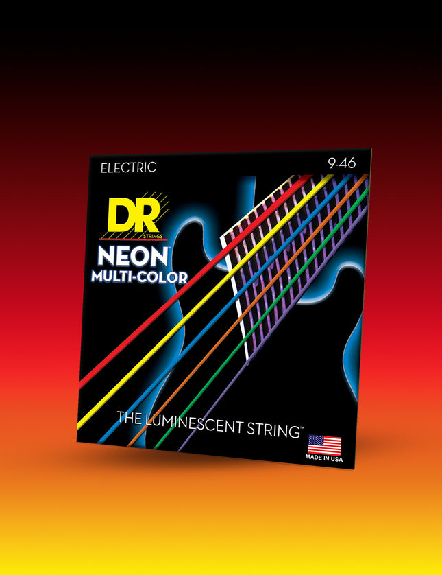 Hi-Def NEON™ Multi-Color Colored 6-String Electric Guitar Set