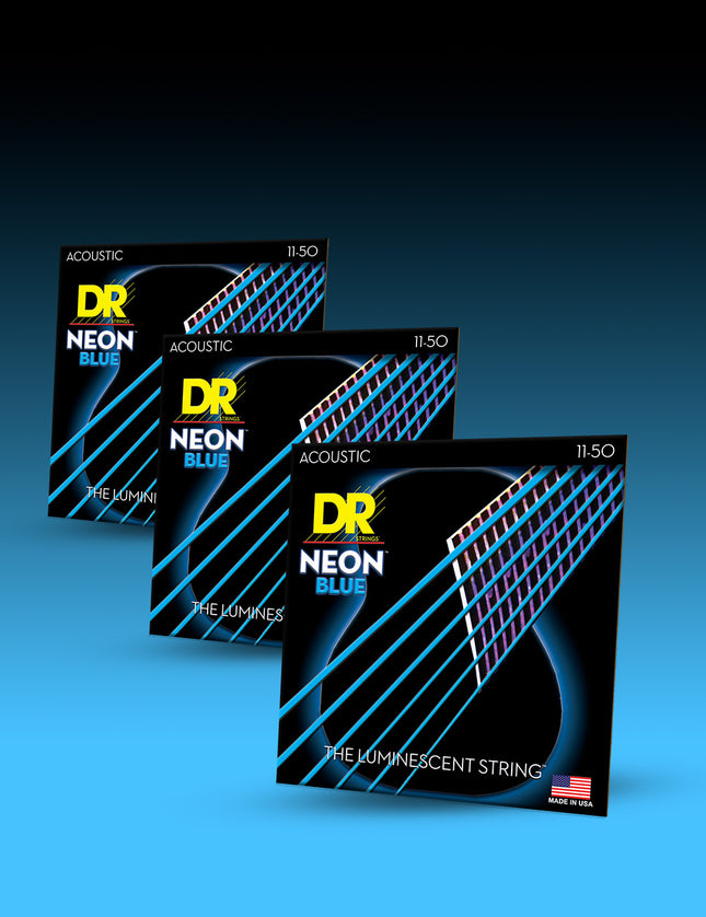 Hi-Def Neon™ Color Coated Acoustic Guitar Strings