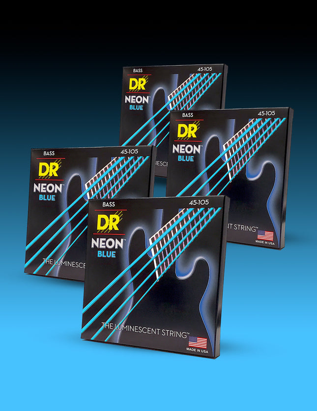 Hi-Def Neon™ Color Coated 4-String Bass Set